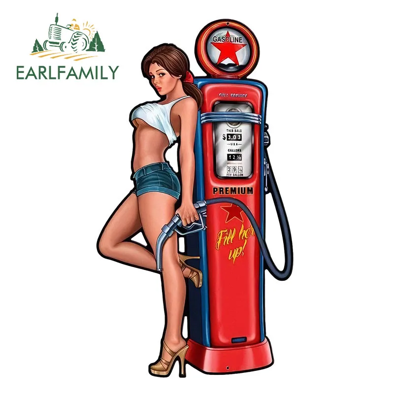 EARLFAMILY 13 см x 7 2 3D Автомобильная наклейка s сексуальная ШТЫРЬКОВАЯ девушка на
