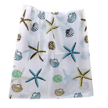 

Modern Starfish Shower Curtain Thickened Waterproof Mold Proof Shower Curtain Partition Shower Curtain