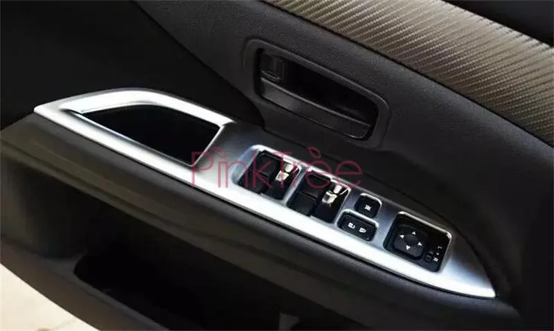 

For Mitsubishi Outlander 2014 2015 2016 2017 2018 2019 Door Window Armrest Switch Button Panel Cover Trim Car Styling Accessory