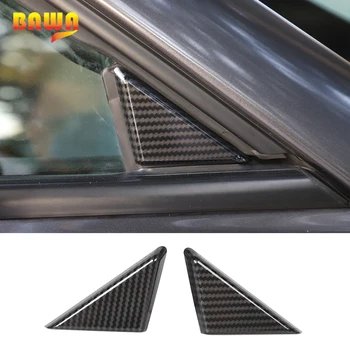 

BAWA Auto Front Window Glass Triangle Plate Decoration Cover Trim for Dodge Challenger 2009+ Car Exterior Accessories