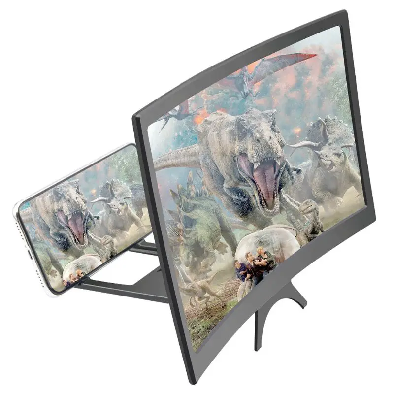 

L6 Curved Screen Mobile Phone Amplifier Folding Magnifying Glass Phone Stand