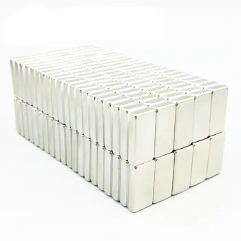 

NdFeB Magnet Block 20x10x4 mm Plate Strong Neodymium Permanent Magnets Rare Earth Magnets Grade N42 NiCuNi Plated 48pcs/lot