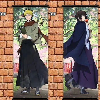 

Anime Poster Bungo Stray Dogs Doppo Kunikida dazai osamu Wall Scroll Painting Art Prints Home Room Decoration 105*40