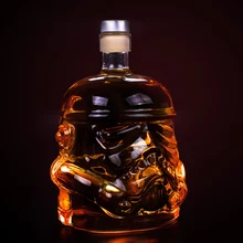 650 мл Звездные войны белый солдат стеклянная бутылка кувшин Штурмовик дух пустой кристалл бокал для вина es чашки домашний бар посуда для напитков инструменты