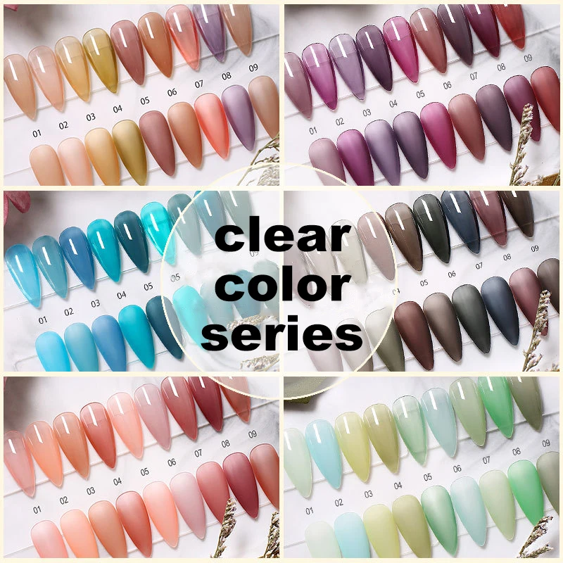 3pcs Nail Gel Polish Semi Permanent for Building Varnish UV LED Soak Off Art Nails | Красота и здоровье