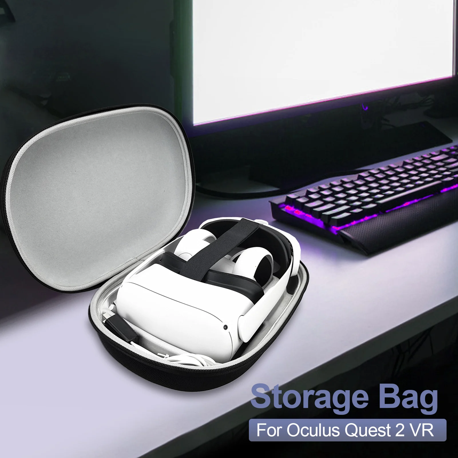 2021 Protable VR Accessories For Oculus Quest 2 VR Headset Travel Carrying Case Oxford Cloth Storage Box For Oculus Quest 2