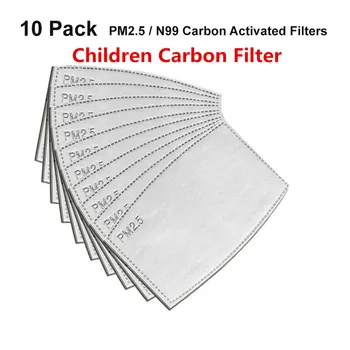 

10pcs Children Cover Replacement Filter Activated Carbon Filter For Mouth Cover -dust Pm2.5 Filter For Adult Mouth-muffle Face