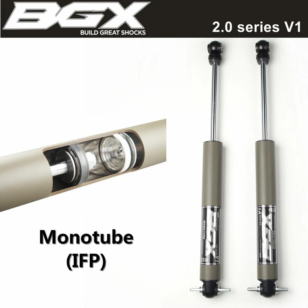 Bgx Monotube /ifp  Seriesv1 Rear Shocks For 07-18 Jeep Wrangler Jk 4-6