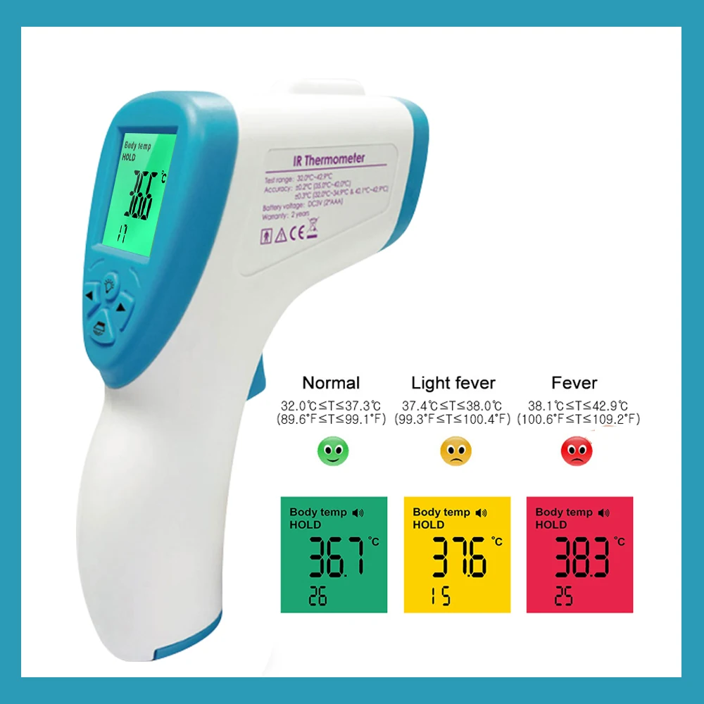 In Stock professional Digital Thermometer Infrared Non-contact Thermometer Fever IR