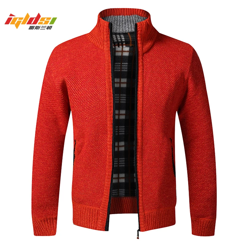 Sudadera gruesa informal para hombre, cárdigan de moda, prendas de vestir ajustadas, de punto, cálido, Otoño, M-3XL