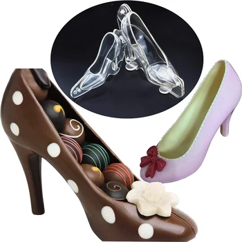 

3D High Heel Shoe Chocolate Candy Mould Bundle Molding Fondant Cake Mold Decorating DIY Home Baking
