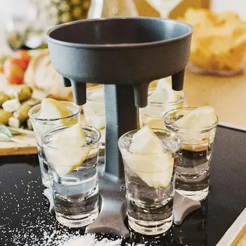 

6 Shot Glass Dispenser Holder Carrier Caddy Liquor Dispenser Party Gifts Bar Accessory Drinking Games Glass Dispenser Bar Tools