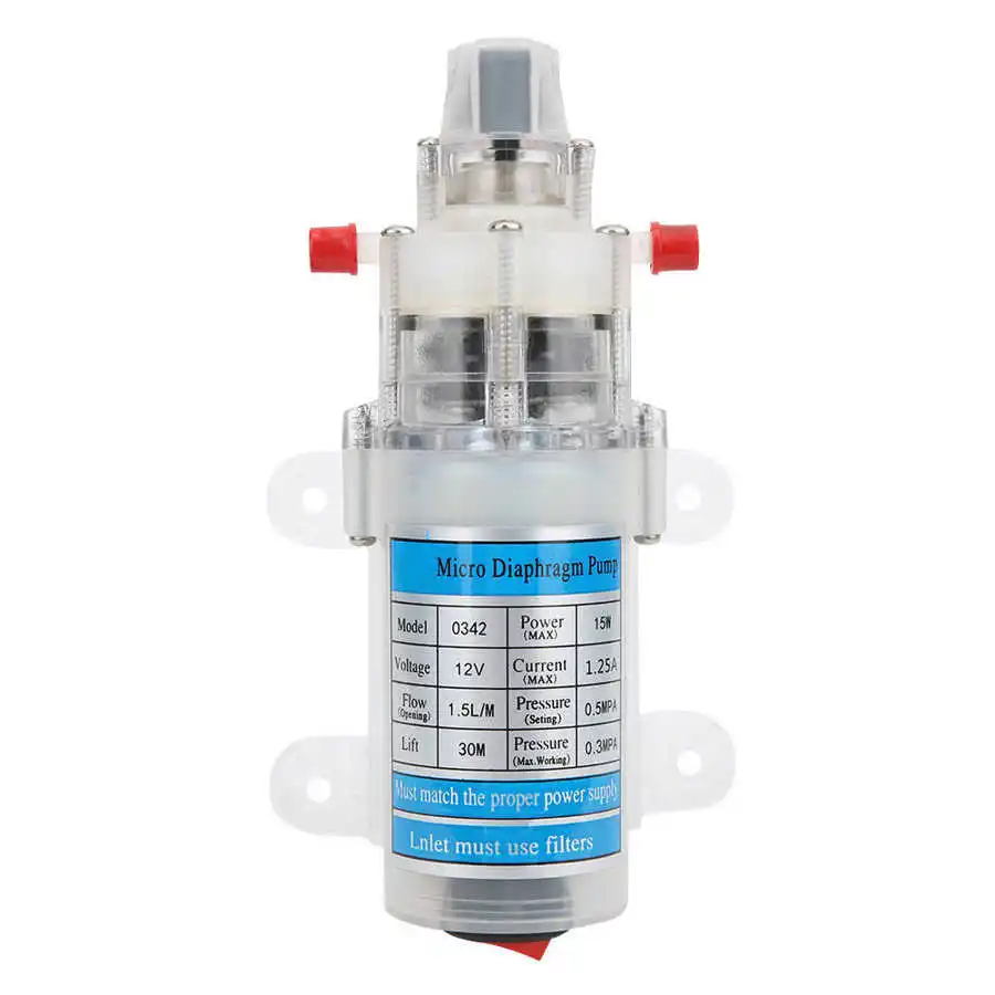 DC 12V 15W Mute Food Grade Water Pump Self Priming Micro Diaphragm Used For Transportation Liquid Drinking | Обустройство дома