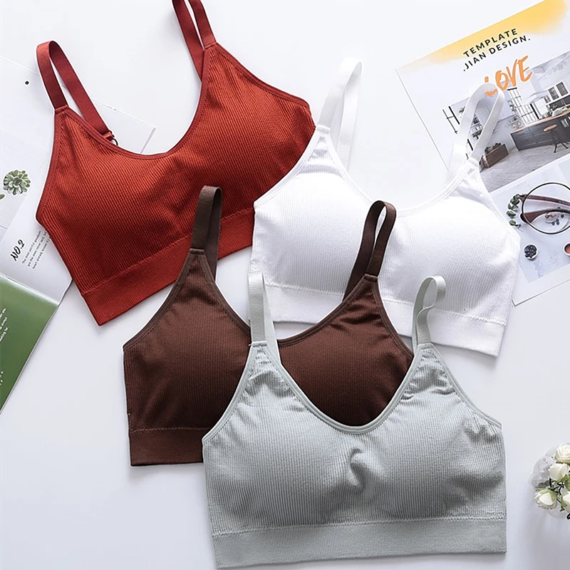 Wire Free Bra for women wireless underwear ladies female Lingerie Push Up Gym motion Running Yoga seamless sports bra photo