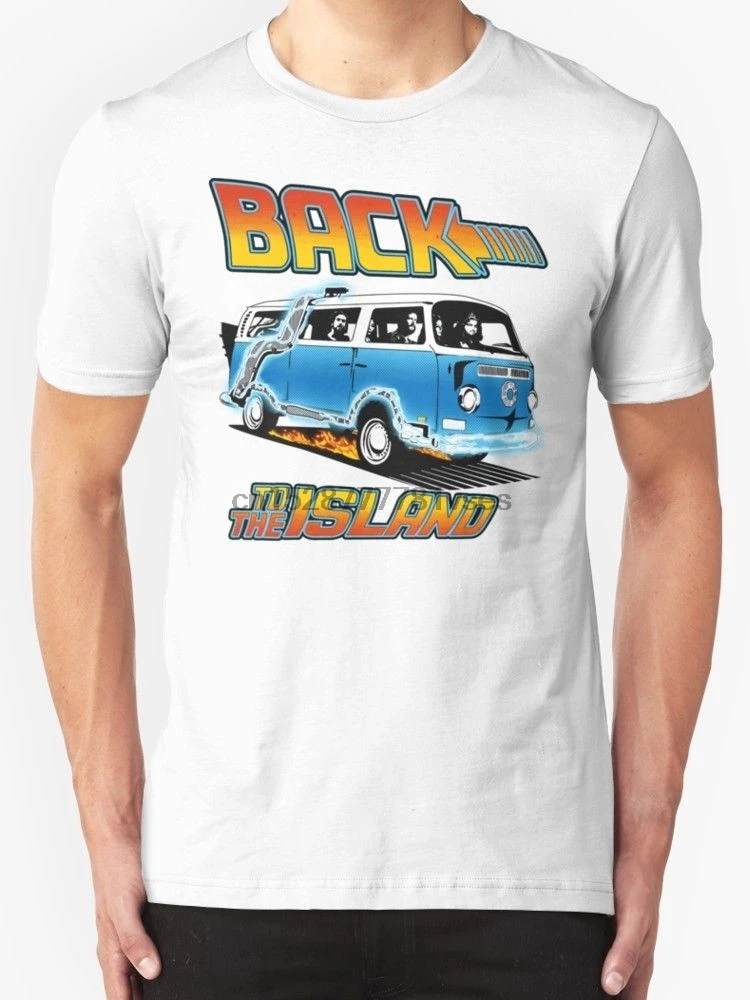 Назад в Остров Lost And Back to the Future Spo мужская белая футболка Размер S-3XL хлопковая с
