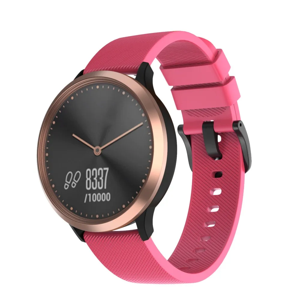 Мягкий силиконовый сменный спортивный ремешок для часов Garmin Vivomove HR маленький спортивный ремешок для часов наручный ремень 19Nov05