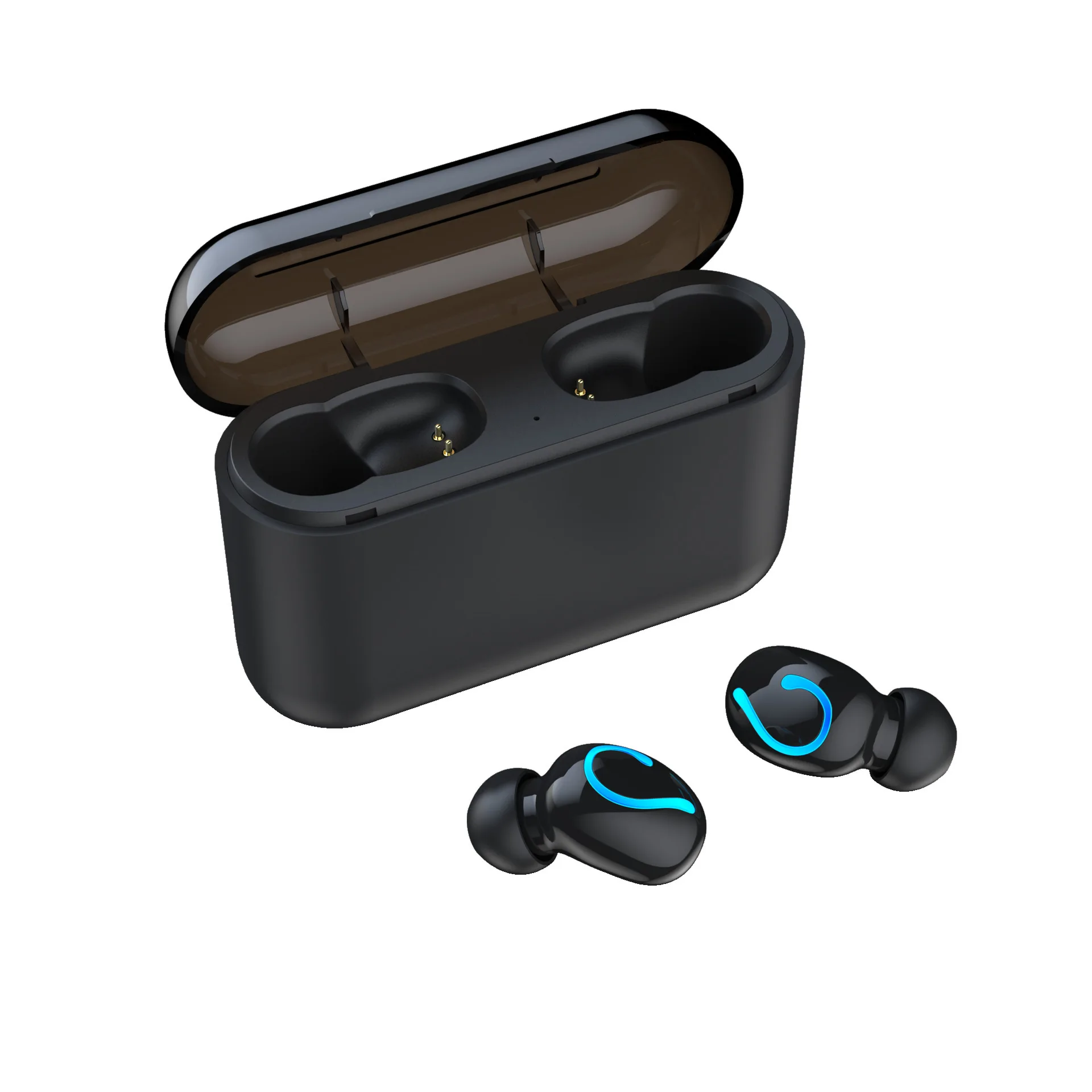 HBQ TWS Bluetooth наушники с сенсорным управлением, наушники с микрофоном, светодиодный дисплей, зарядное устройство, беспроводная 3D стерео гарнитура для воспроизведения музыки