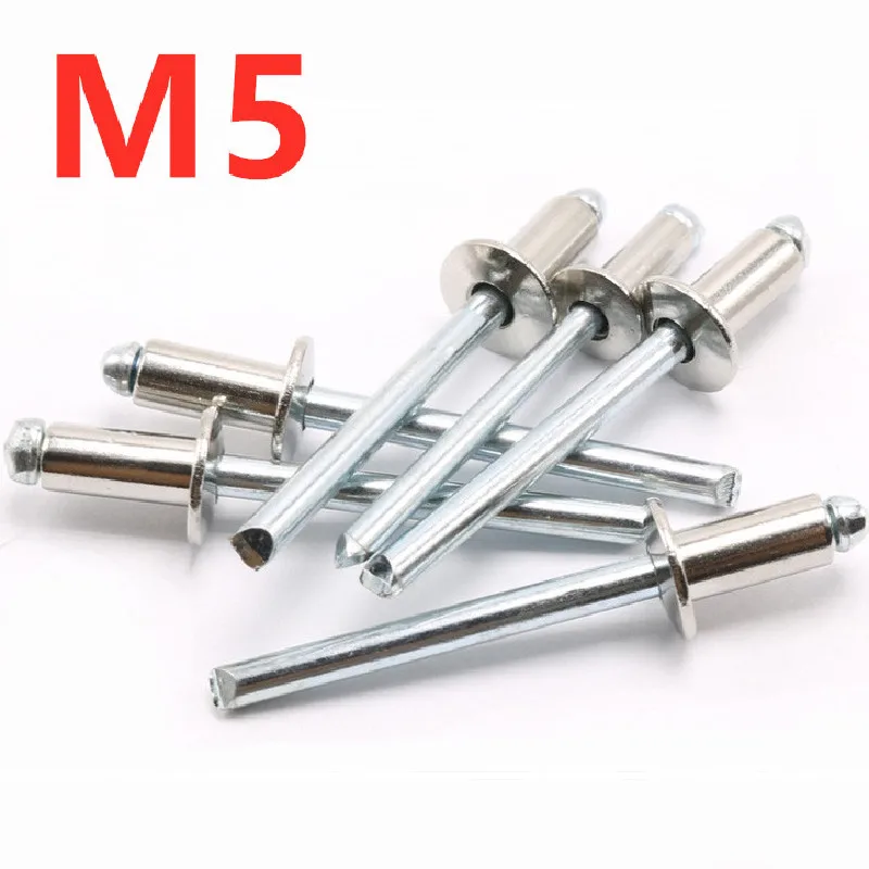 

100pcs M5 Stainless steel Blind Rivets Decorate rivet Fold Type size