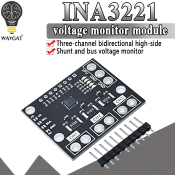 

INA3221 Triple-Channel Module, High-Side Measurement, Shunt and Bus Voltage Monitor with I 2C- and SMBUS-Compatible Interface