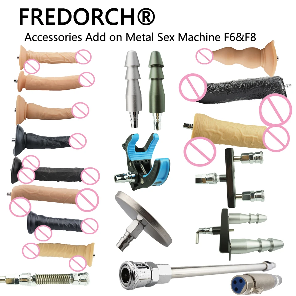 Ceny FREDORCH 23 rodzaje bezszumowy Premium Sex Machine F6 załącznik VAC U LOCK dildo z przyssawką Sex miłość maszyna dla kobiet