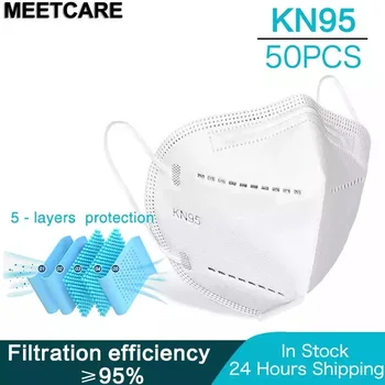 

Mascarilla KN95 Dustproof Anti-fog And Breathable Face Masks Filtration Mouth Masks 5-Layer Mouth Muffle Cover Mask