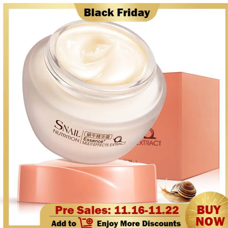 

Snail Face Cream Collagen Anti-Wrinkle Whitening Facial Cream Moisturizing Anti-aging Acne Serum Skin Care Cream Korean TSLM1