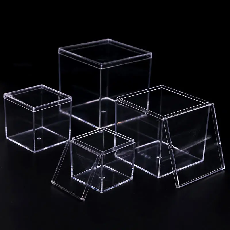 Betta Fish Tank Gold Fish Transparent Food Grade Plastic Tank Isolation Square Box WITH Lid Aquarium Accessories fish aquarium