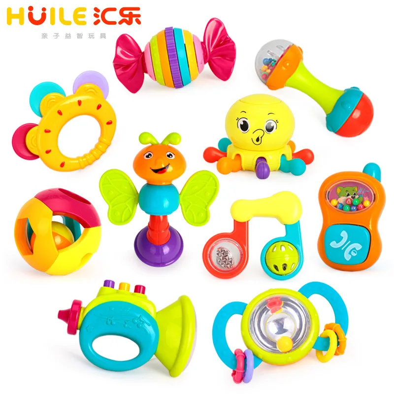 

Tianyuan Toy huile toys 939 Rattle Infants Rattle Baby Toy 10 Gift Box