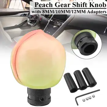 

Car Manual Gear Shift Knob Peach Resin Universal with 8MM/10MM/12MM Adapters For Honda/MAZDA/Volkswagen/Chevrolet/Vauxhall