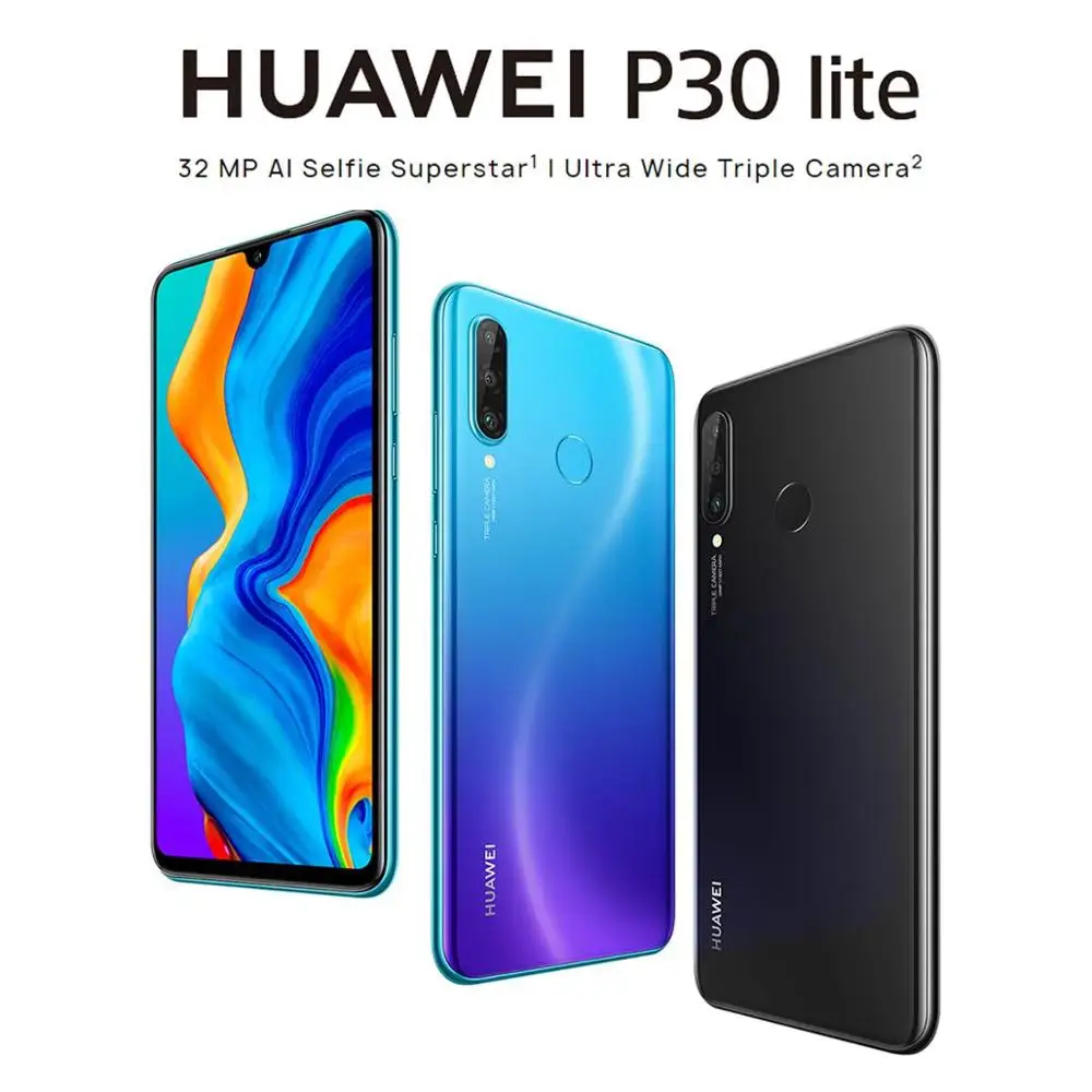 Глобальная версия,, HUAWEI P30 Lite Nova 4e, 4G, смартфон, 4G, 128G, 6,15 дюймов, Android 9,0, Kirin 710, четыре ядра, 24 МП, мобильный телефон