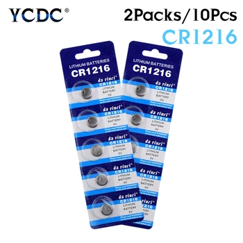 

10pcs 3V CR1216 CR 1216 Watch Clock Pilas Lithium Li-ion Coin Cell Button Battery For Remote Control Computer Calculators