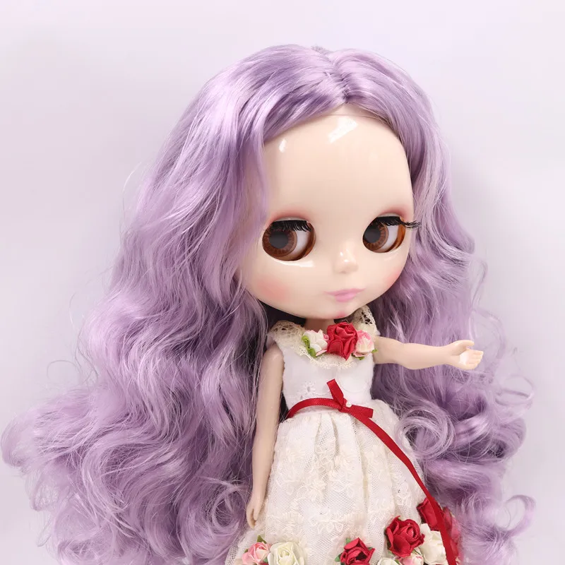 Ледяная Обнаженная кукла Blyth Серия № 1049 для Dream Purplr волосы без челки белая кожа игрушка фабрика Blyth