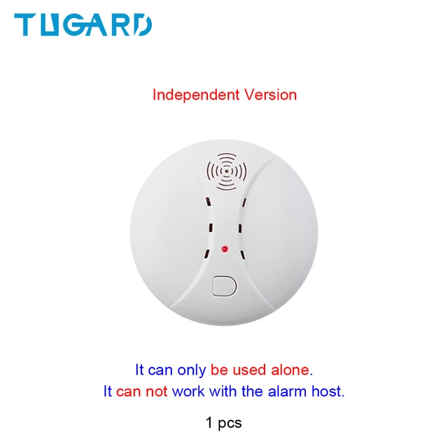 TUGARD S10+S10R Home Security Wireless High Quality Independent Alarm Smoke Detector for Home Security Alarm System YK-010-ISD-S10