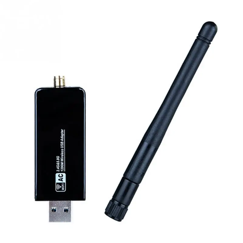 

Mini RTL8812 Wireless USB WIFI Adapter Detachable Antennas Dual Band 1200 Mbps Desktop USB 3.0 Network Cards Receiver