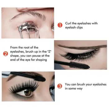 

Aliver 4d Silk Fiber Mascara Waterproof And Easy To Dry Eyelash Makeup Soft Black Long Eyelash Thick Natural Mascara F2E7