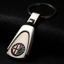 10 قطعة معدنية سيارة شعار المفاتيح حلقة رئيسية شعار مفتاح سلسلة مفتاح حامل ل الفا روميو BMW Benz Audi VW فورد تويوتا كيا بيجو هوندا