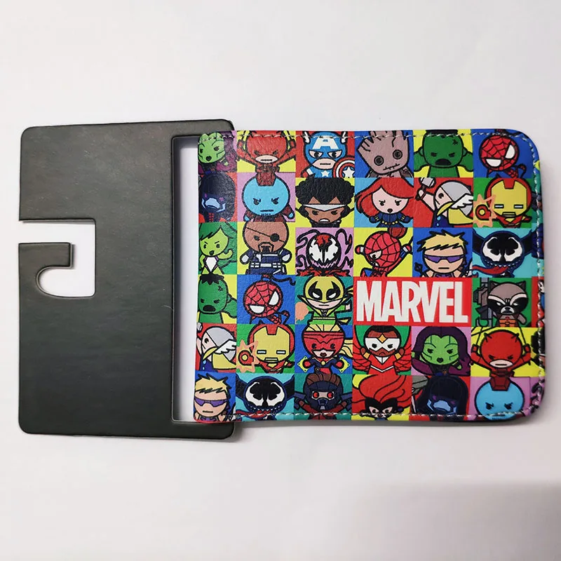 Avengers Captain America Spiderman Wallet with 6 credit card slots cartoon