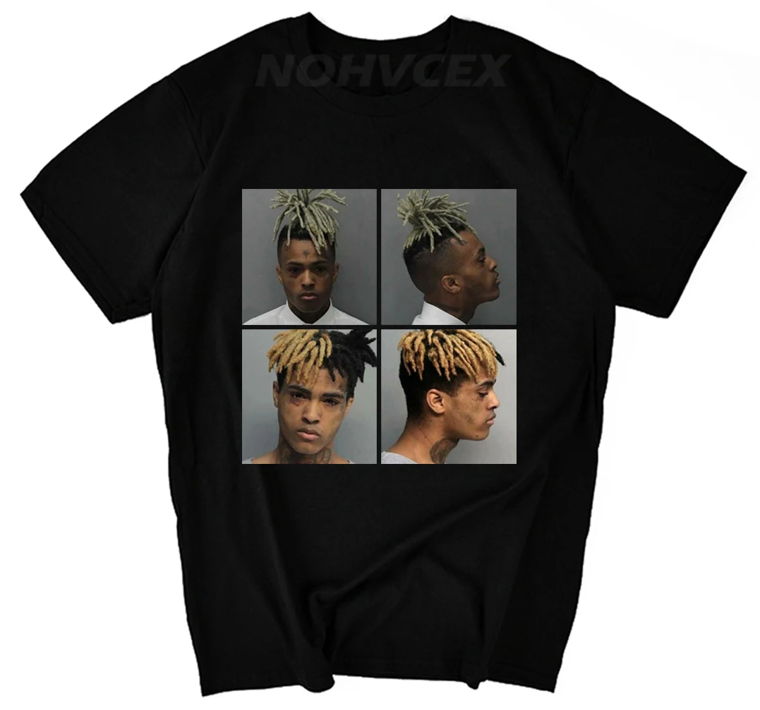 Xxxtentacion для мужчин хлопок короткий рукав футболки Удобные Мужчин's дизайнерская футболка