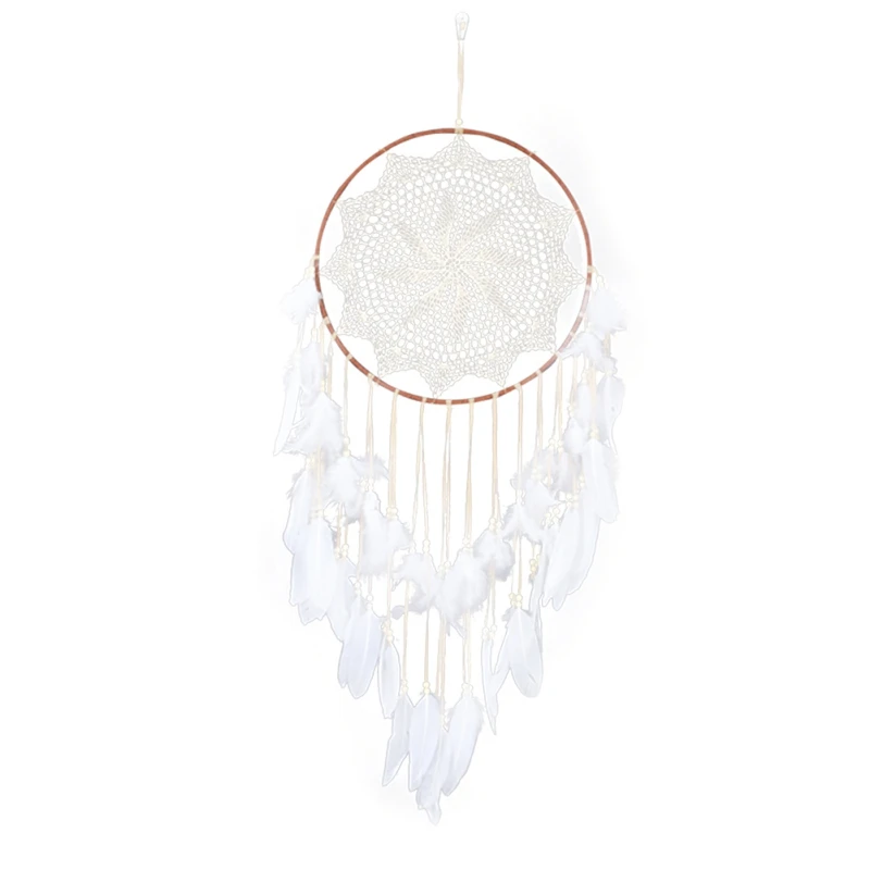 Nordic Home Decoration Dreamcatcher Large Size Feathers Hand-Woven Ornaments Birthday Graduation Gift Wall Hanging Decoration