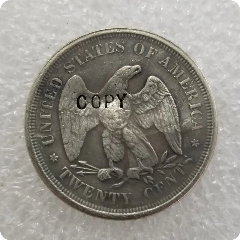 1875,1875 S, 1875CC, 1876, 1876CC, 1877,1878Liberty seat Twice имитация монеты - Цвет: 1875
