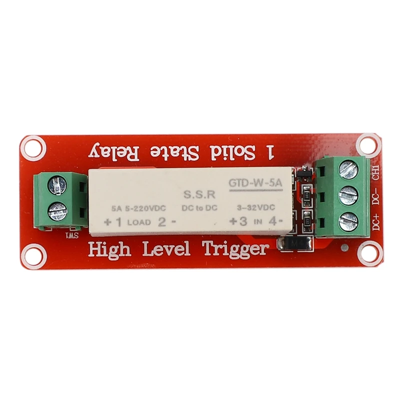 1 канал SSR твердотельный релейный модуль высокий-низкий триггер 5A 3-32V для Arduino Uno R3