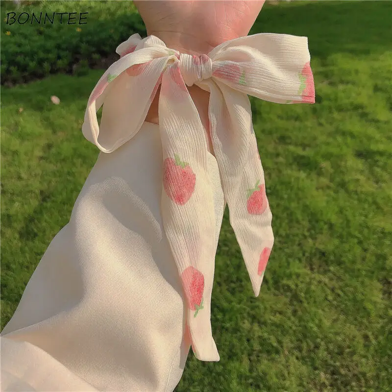 Hair Ties Women Print Lovely Students Korean Version Stylish Casual Holiday Sweet Mujer Elastic-hair-bands Accessories Hot Sale |