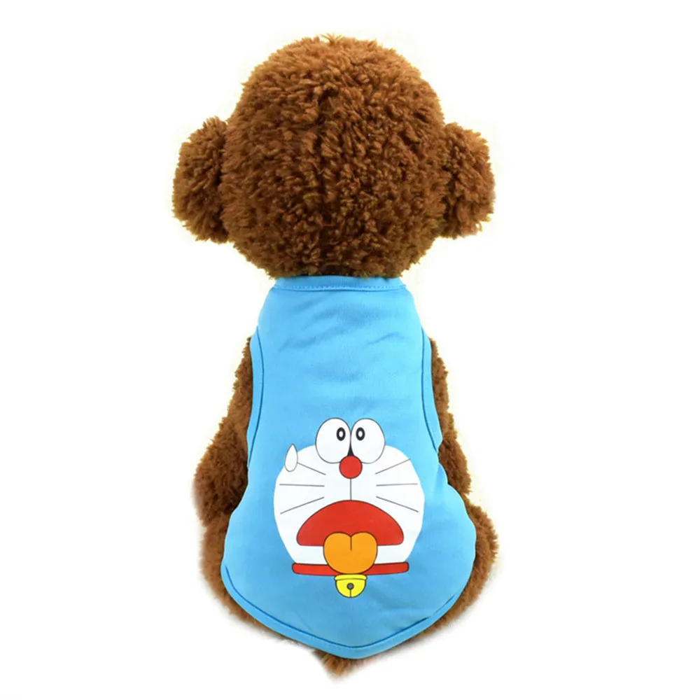 Pet Cat Clothes for Cats Summer Vest T Shirt Dog Cat Clothes Costume for Small Dogs Cartoon Vest for Puppy 35 (11)