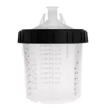 Gobelet de mélange de peinture 69HF PPS Type H/O, tasse rapide, tasse dure, couvercle intérieur, pistolet de pulvérisation 600ml