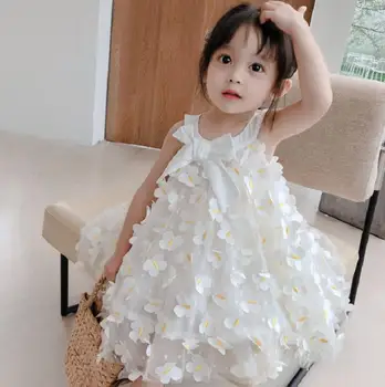 

2020 Summer New Children Baby Butterfly Bow Dresses , Girls Princess Sweet Clothes 5 Pieces/lot Wholesale