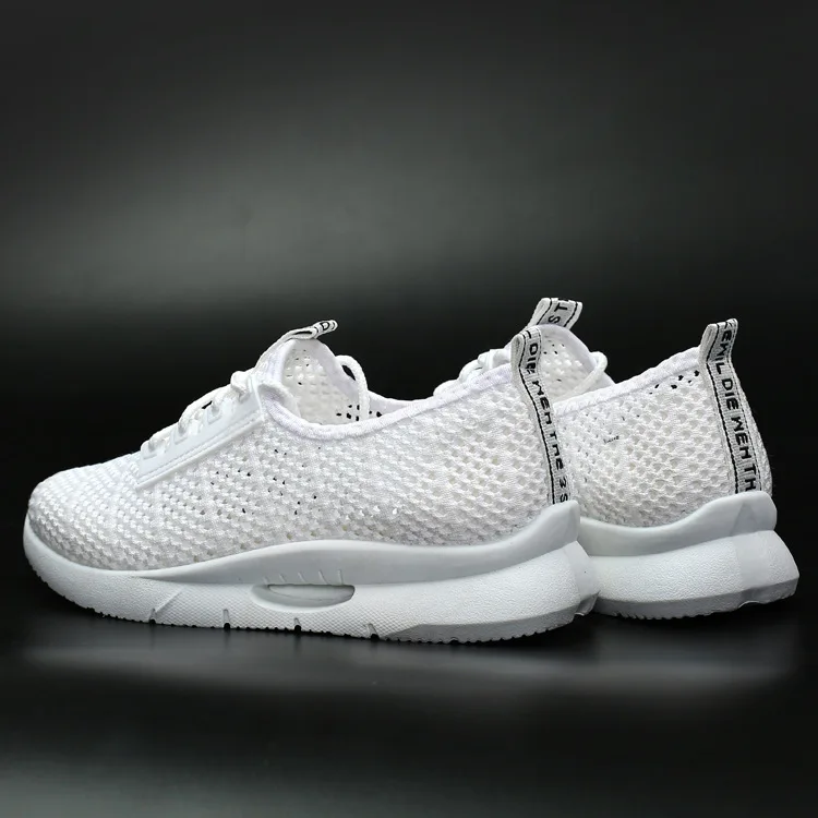 

Summer Breathable White Shoes Mesh Shoes Women's 2019 New Style Casual Shoes Students Flat Versatile Athletic Shoes Slip-on