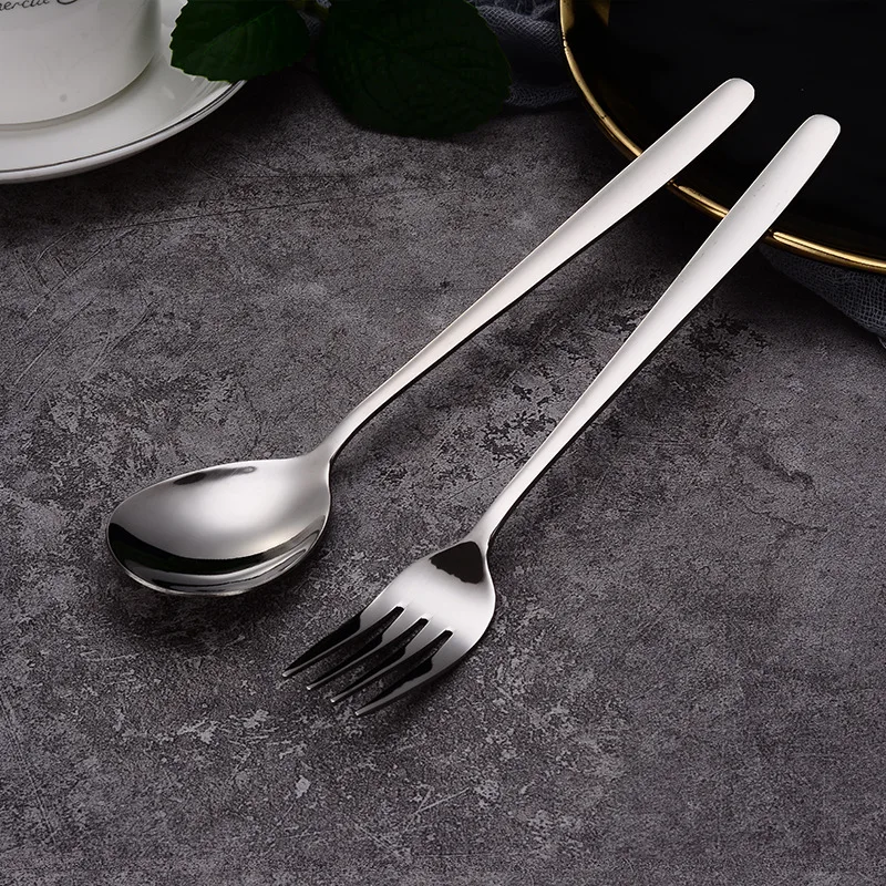 

Creative Stainless Steel Leaf Tableware Cake Dessert Spoon Fruit Fork Coffee Spoon Steak Fork Home Western Restaurant Utensils