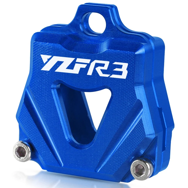 Motorcycle Accessories CNC Key Cover Cap Creative Products Keys Case Shell For Yamaha YZFR25 YZFR6 YZFR3 YZFR1 YZF R25 R6 R3 R1 Blue-YZFR3