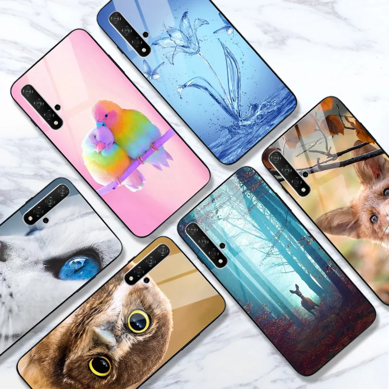 Чехол для Huawei Honor 9 10 Lite 10i 8A 8C 8S 8X 9X Premium Global 7A 7C 20S View 20 Pro Яркий глянцевый