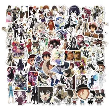 

10/50/100pcs Bungo Stray Dogs Stickers Anime Sticker PVC Graffiti Decals Suitcase Luggage Guitar Car Waterproof for Children